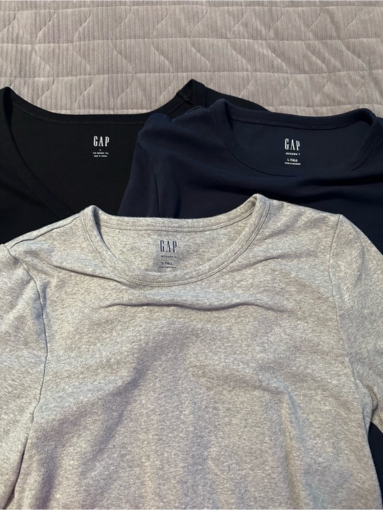 GAP Tops - Bundle of 3 women’s GAP long sleeve tees, various necklines - see description